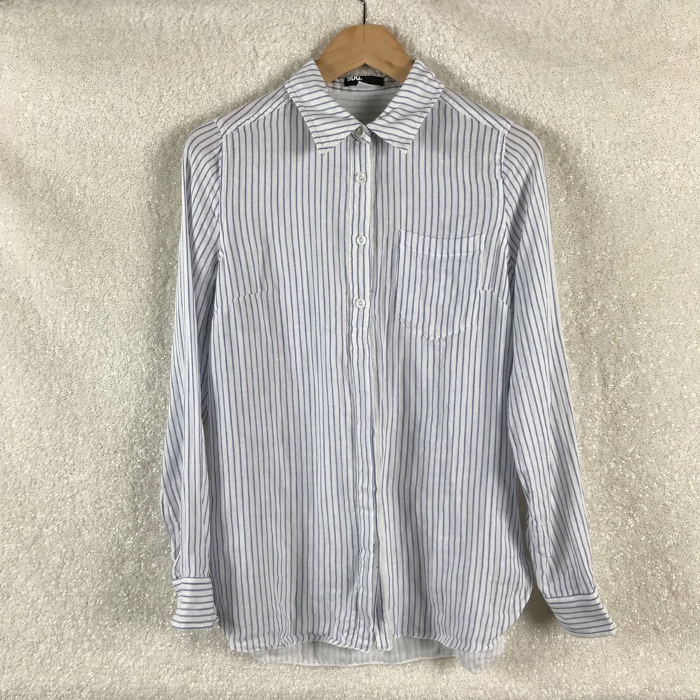 Urban Outfitters BDG White & Blue Shirt, Size S